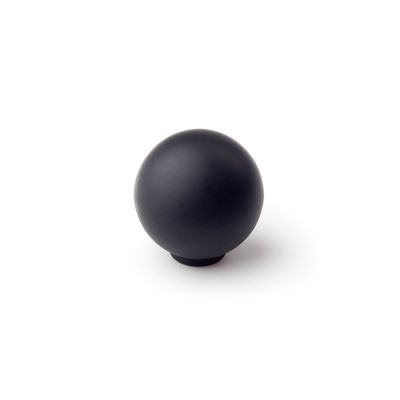 Bouton de meuble boule noir mat diamètre 28 mm REI