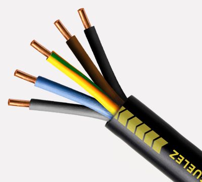 Câble électrique U1000 R2V 5G2,5 mm² rigide intérieur/extérieur 50 m - NEXANS