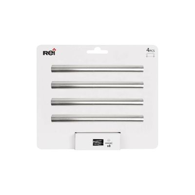 Poignée de meuble cylindrique inox entraxe 96 mm par 4 REI