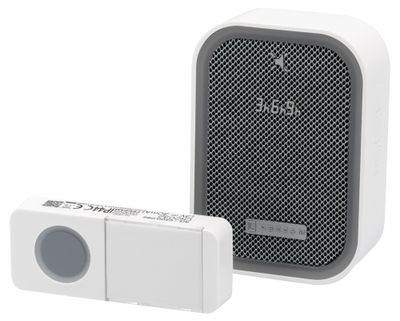 Sonnette sans fil 200m 220V-240V à brancher Blanc - CEEZAM
