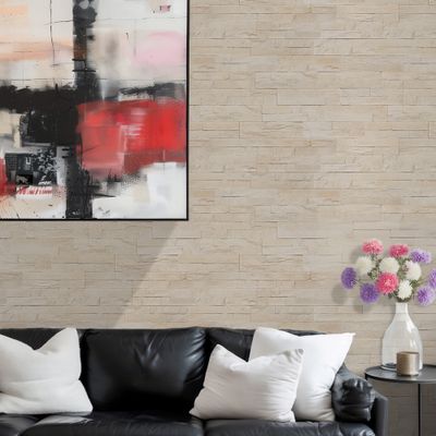 Parement intérieur/extérieur croma beige paquet de 0.72 m² MODULO