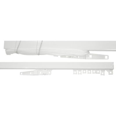 Tringle ouverture en métal 1 coté de 2 m 24 x 16 mm Finition Blanc - MOBOIS