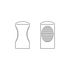 Bouton de meuble cylindrique zamak nickelé mat diamètre 14 mm REI
