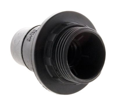 Douille électrique E14 plastique noir - ZENITECH