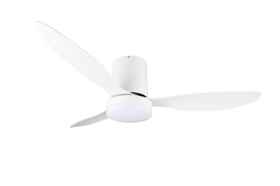 Ventilateur de plafond avec lumière LED + télécommande Blanc Ø132cm - Göteborg REALITY