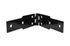 Charnière à congé acier époxy noir 200 x 30 mm CIME