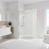 Panneau mural de douche 100x210 cm blanc structuré DécoDesign Décor - SCHULTE