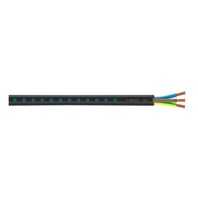Câble électrique U1000 R2V 3G6 mm² rigide intérieur/extérieur au mètre - NEXANS