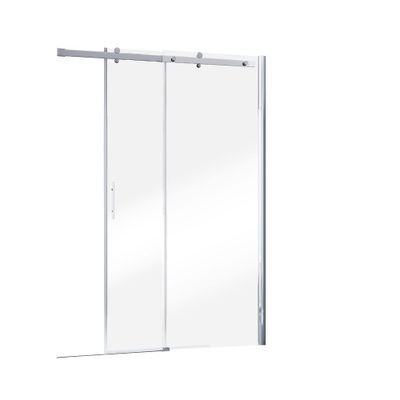 Porte de douche coulissante 140x200 cm profilé chrome verre transparent 6 mm NewStyle Urban - SCHULTE