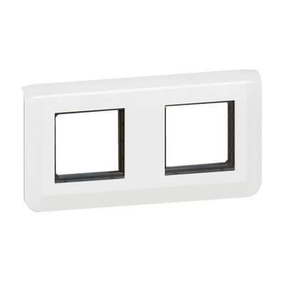 Plaque de finition 2 x 2 modules horizontale Blanc - Mosaic LEGRAND