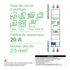 Disjoncteur 20A phase+neutre embrochable - Resi9 XE SCHNEIDER ELECTRIC