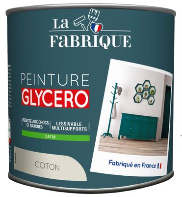 Peinture glycero Coton satin 125 mL - LA FABRIQUE