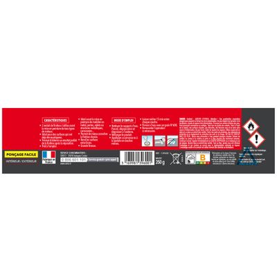 Mastic enduit de finition métal 250 gr SINTOFER