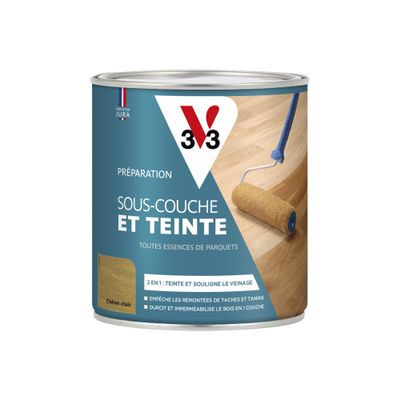 Sous- V33couche et teinte chêne clair 0,75 L - V33