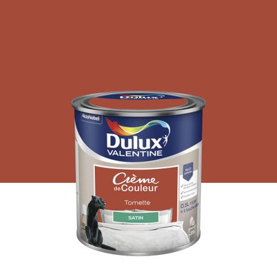 Peinture Crème de Couleur Tomette satin 0,5 L - DULUX VALENTINE