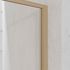 Paroi de douche à l'italienne 120x200 cm profilé bois verre transparent 6 mm Wood Edge - AURLANE