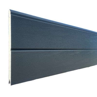 Porte de garage sectionnelle motorisée l.300 x h.200 cm rainurée grise - SPADONE