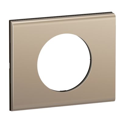 Plaque de finition 1 poste Nickel satiné - Céliane LEGRAND