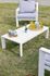 Salon de jardin détente SAKURA 7 personnes en aluminium blanc et gris