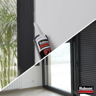 Mastic pro FT101 joint-fissure-colle translucide 280 ml par 2 RUBSON