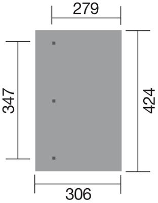 Pergola adossée -  671 Imprégné - 304 x 115 cm Livraison gratuite domicile - WEKA