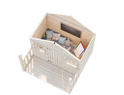 Abri de jardin  Bois Naturel  Leo 1,9m2 Livraison à domicile incluse