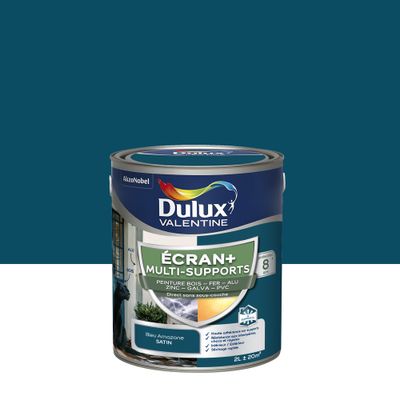 Peinture Ecran+ Multi-supports Satin Bleu Amazone 2 L - DULUX VALENTINE