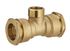 Raccord laiton Té mâle au centre 20/27 pour tube PE diamètre 25 mm