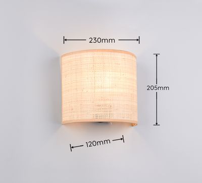 Applique murale AIMEE naturel E27 10W - CASALUM