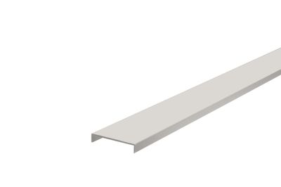 Nez de cloison large aluminium blanc - Ép.10 x l.74 mm - L.2.60 m - SPTD