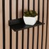 Etagère métal noir 200 x 32 x 100 mm pour panneau acoustique mural REI