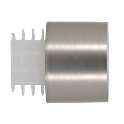 Embout déco bouchon en métal diam 28 mm Finition Chrome mat  - MOBOIS