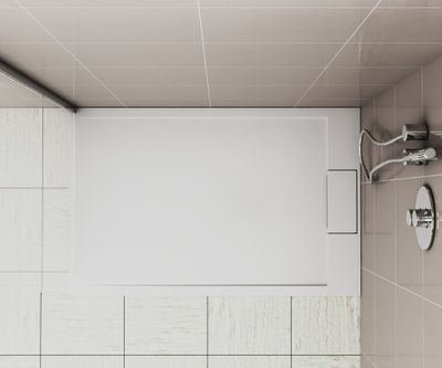 Receveur de douche 90x140 cm résine blanc brillant Island - OCEA