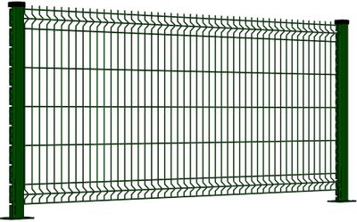Panneau de grillage rigide Hybrid L.2,50 x H.1,22 m vert FERRO BULLONI