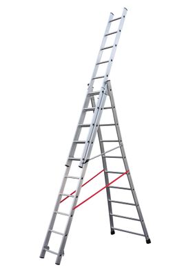 Echelle transformable base évasée 3 plans 6,00 / 6,80 m Premium HAILO