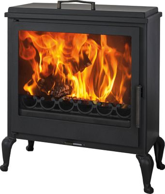 Poêle à bois sur pied 7,1 kW AUBE 7 étoiles flammes vertes, Livraison à domicile incluse - PANADERO