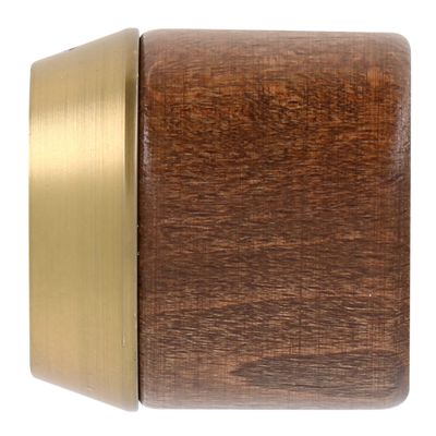 Embout déco bouchon à visser en bois diam 28 mm Finition Chêne foncé par 2 - MOBOIS