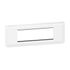 Plaque avec support horizontale 6 modules finition blanche Mosaic LEGRAND