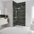 Panneaux muraux de douche 100+100x255 cm parement ardoise DecoDesign Décor - SCHULTE