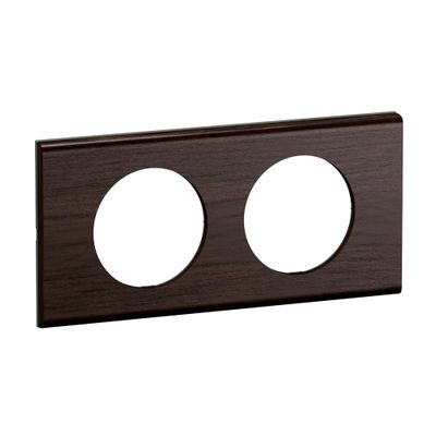 Plaque de finition 2 postes Frêne wengué - Céliane LEGRAND