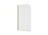 Pare-baignoire rabattable 140x80 cm profilé or verre transparent Capri - SCHULTE