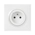 Prise électrique connectée encastrable avec terre + plaque Blanc - Dooxie with Netatmo LEGRAND
