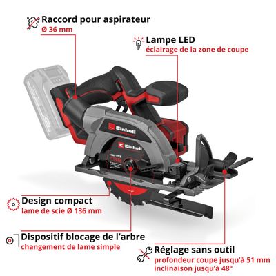 Scie-circulaire TP-CS 18/136-C Li BL