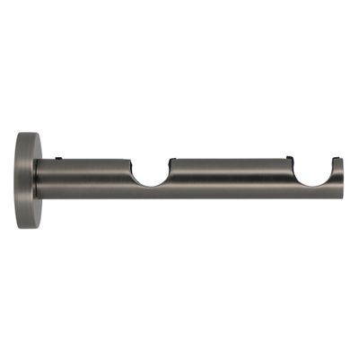 Support ouvert double en métal diam 20 à 28 mm Finition Gun foncé - MOBOIS