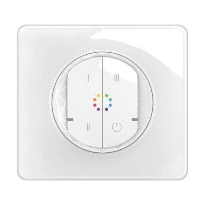 Commande connectée sans fil pour ampoule multicolore + plaque Blanc - Céliane with Netatmo LEGRAND