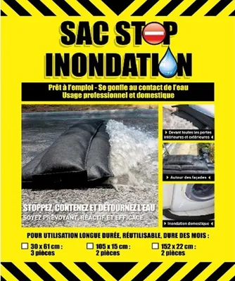 Sac anti-inondation - lot de 3 sacs 30 x 61 cm - ALTONA