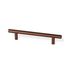 Poignée de meuble cylindrique inox moka entraxe 128 mm REI
