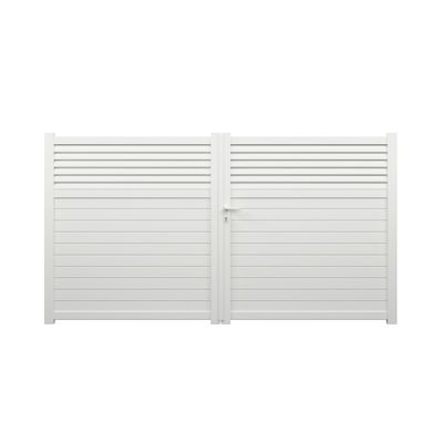 Portail battant aluminium JASMIN l.3,00 x H.1,634 m blanc livraison directe à domicile GARDEN GATE