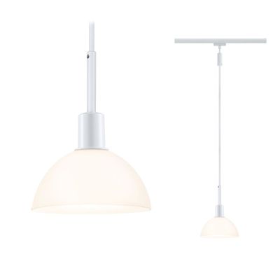 Suspension sur rail blanc/ opale 20W E14 SARRASANI URAIL PAULMANN