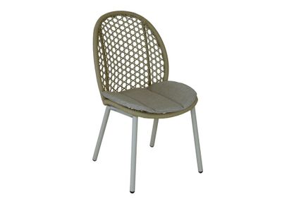 Fauteuil de jardin DARIUS aluminium crème lot de 2, Livraison à domicile incluse - PROLOISIRS